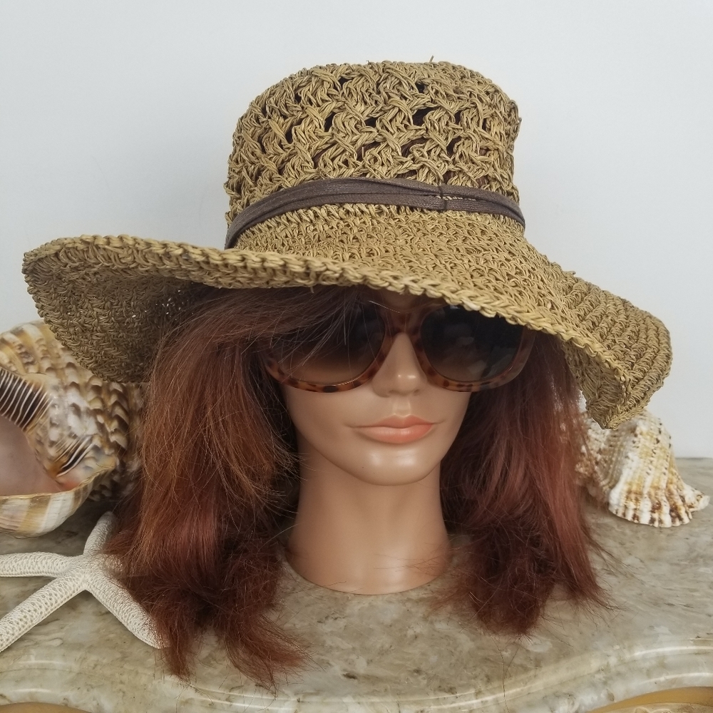 Cappelli Packable Floppy Straw Summer Hat - image 1